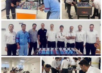 مسابقات فوتبال دستی کارکنان مجتمع برگزار شد