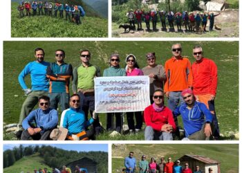 صعود کوهنوردان پتروشیمی جم به ارتفاعات شاه‌معلم